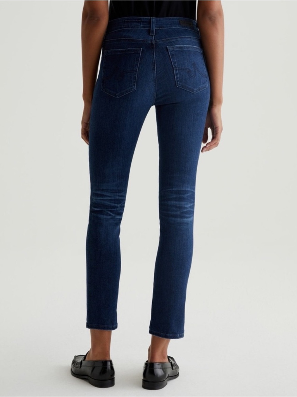 BOGO! AG Jeans Mari High Rise Slim Straight Jeans Dark Wash Size 26 - Picture 2 of 10